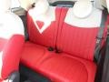 Pelle Rossa/Avorio (Red/Ivory) Rear Seat Photo for 2012 Fiat 500 #59879117
