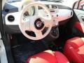 Pelle Rossa/Avorio (Red/Ivory) 2012 Fiat 500 c cabrio Lounge Dashboard