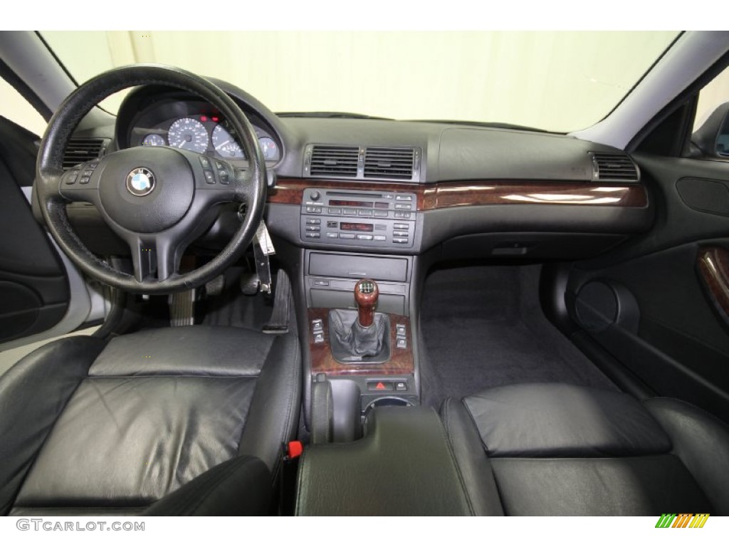 2001 3 Series 325i Coupe - Titanium Silver Metallic / Black photo #4