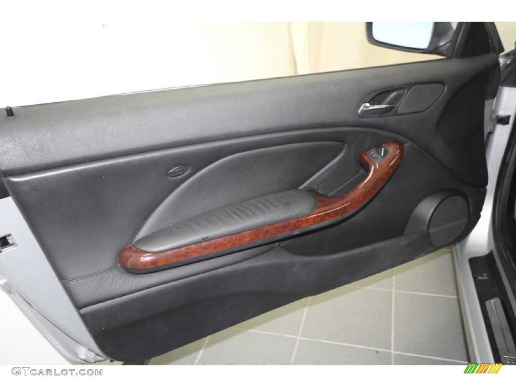 2001 3 Series 325i Coupe - Titanium Silver Metallic / Black photo #16