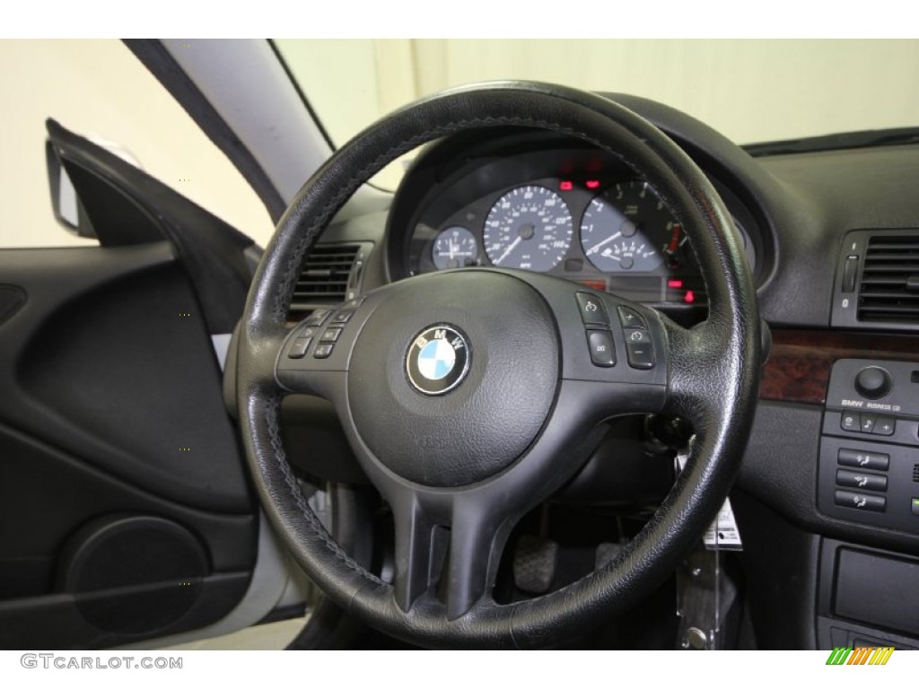 2001 3 Series 325i Coupe - Titanium Silver Metallic / Black photo #27