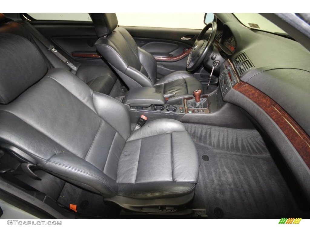 2001 3 Series 325i Coupe - Titanium Silver Metallic / Black photo #33