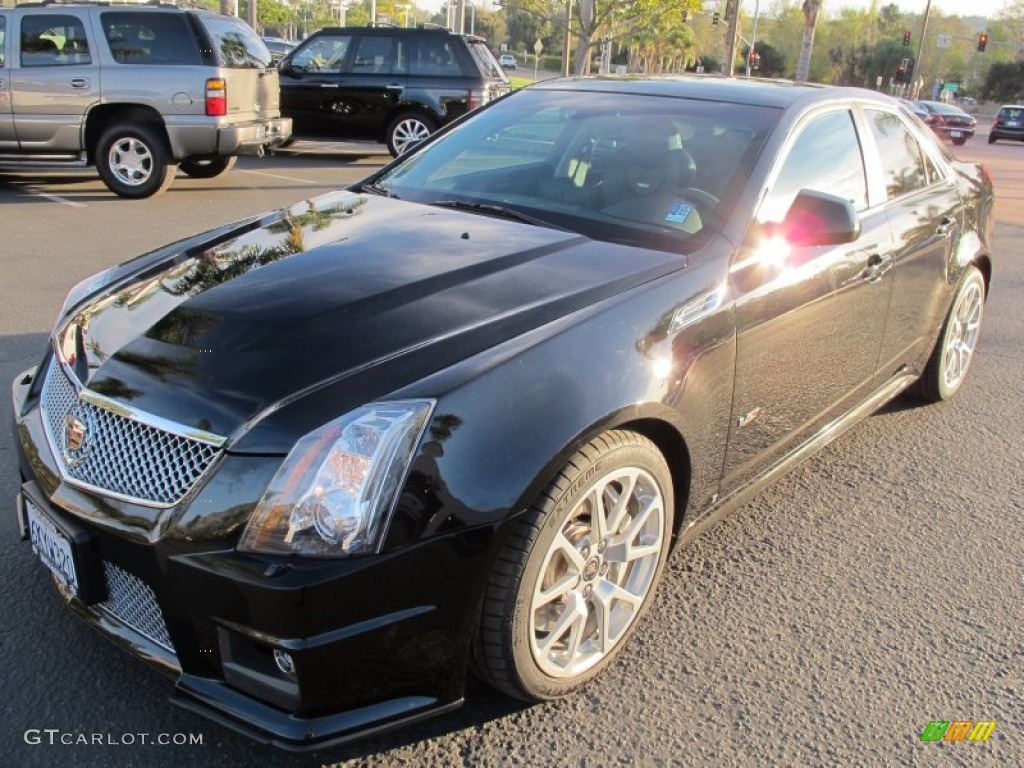 2009 CTS -V Sedan - Black Raven / Ebony photo #1