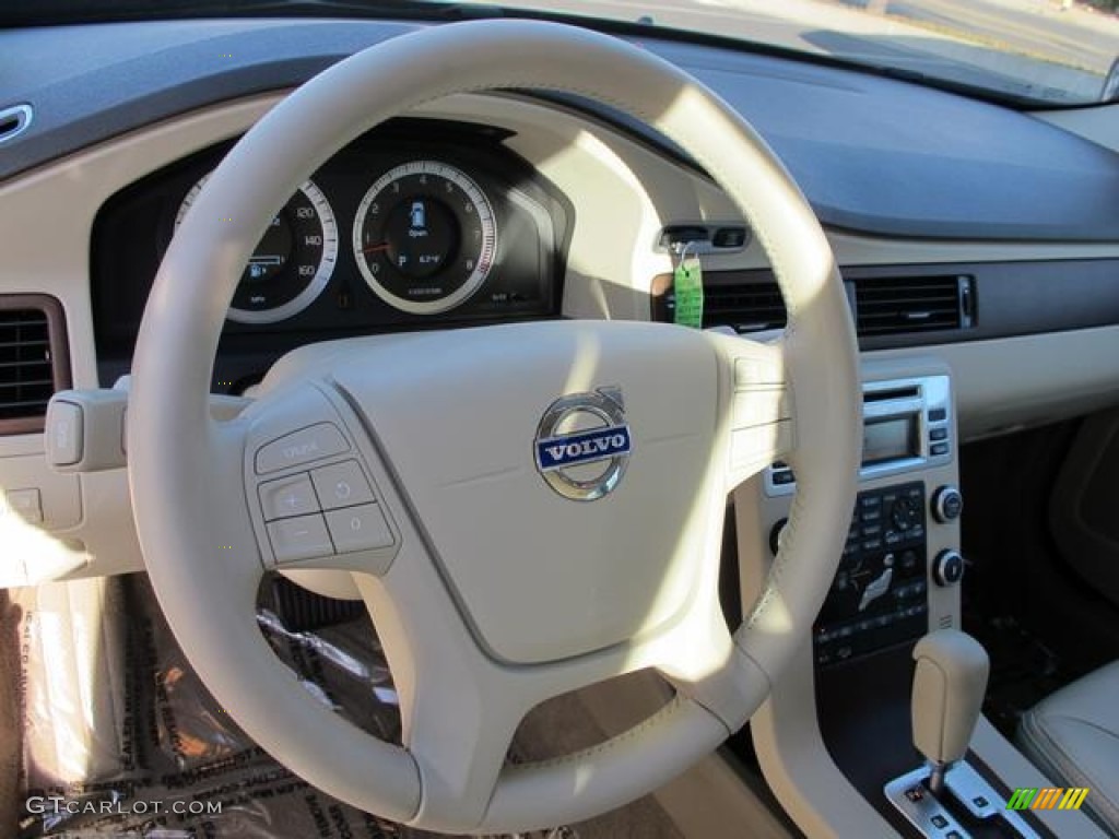 2010 Volvo XC70 3.2 AWD Sandstone Steering Wheel Photo #59882198