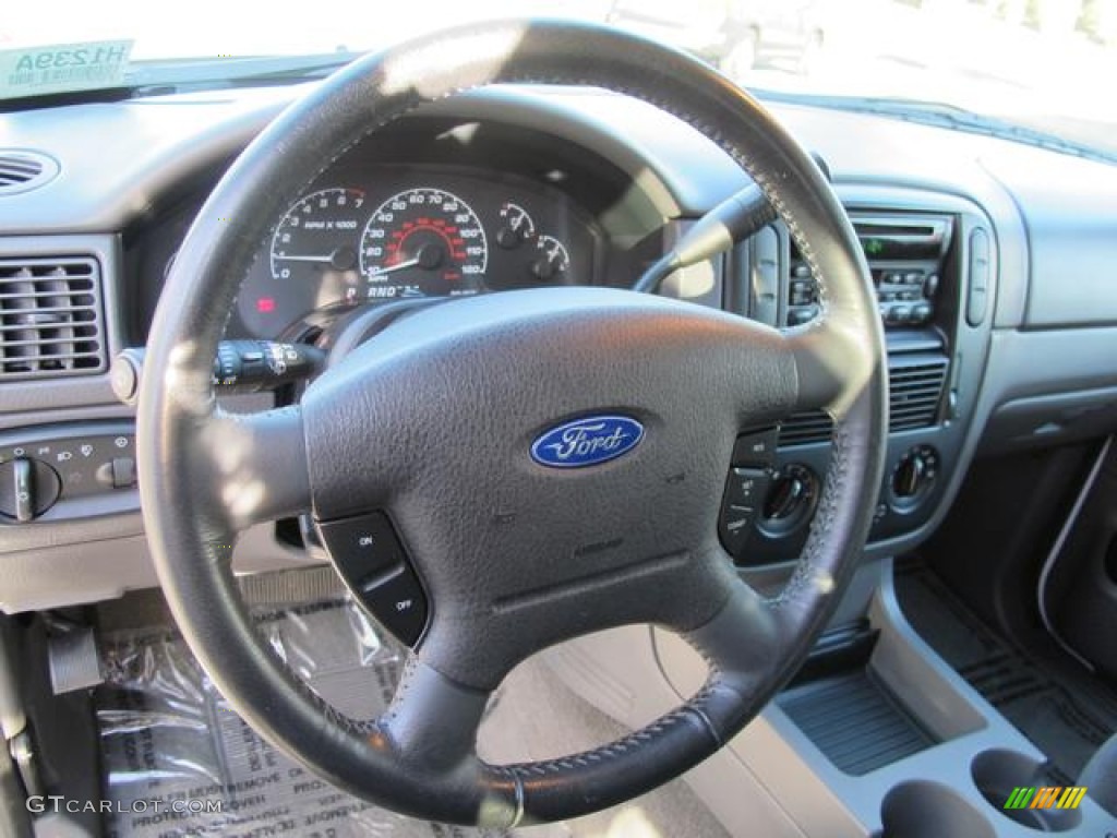 2002 Ford Explorer XLT Graphite Steering Wheel Photo #59882852