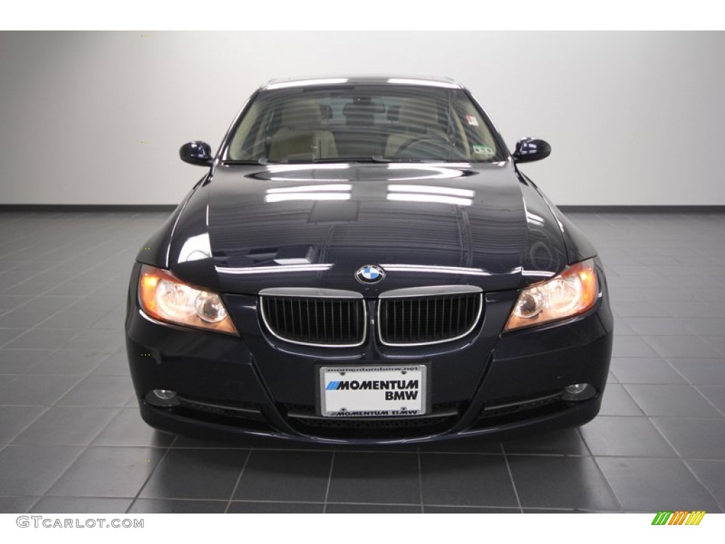 2008 3 Series 328i Sedan - Monaco Blue Metallic / Beige photo #7