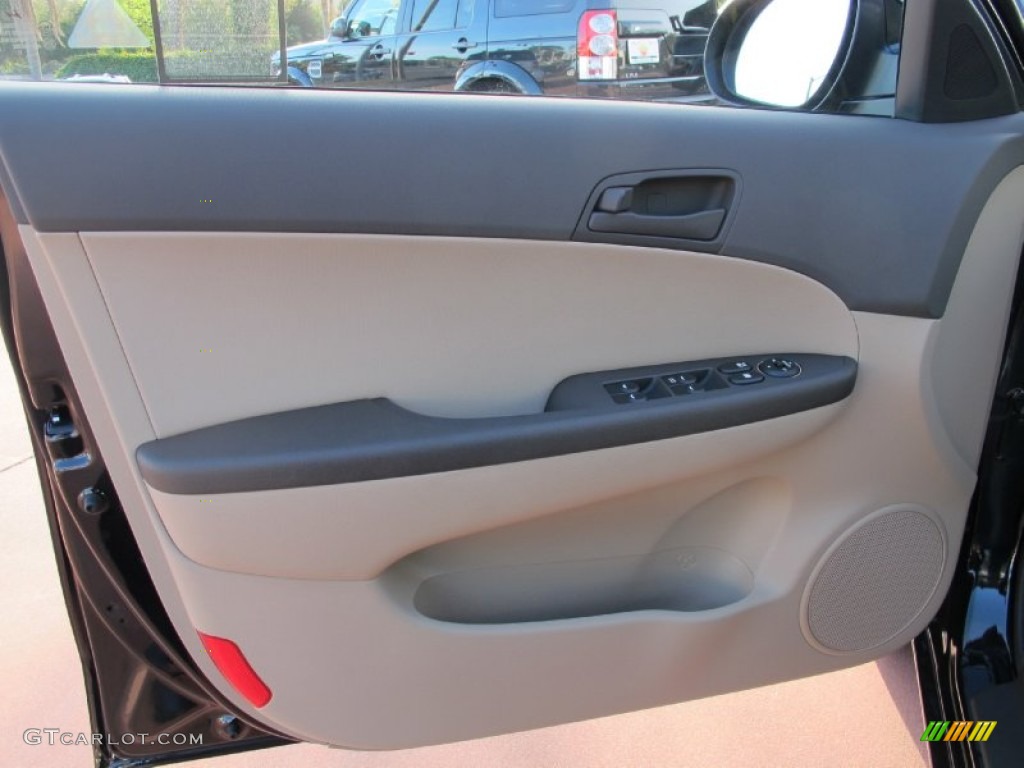 2012 Elantra GLS Touring - Midnight Black / Beige photo #5