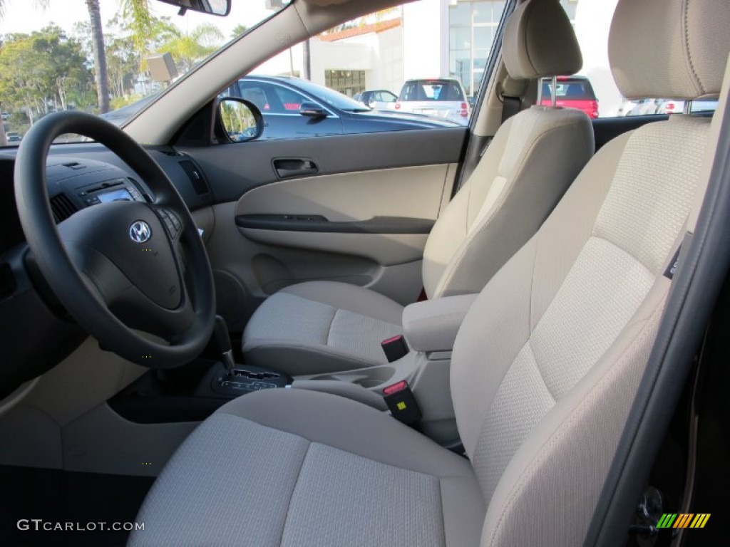 2012 Elantra GLS Touring - Midnight Black / Beige photo #6