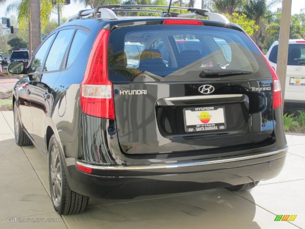 2012 Elantra GLS Touring - Midnight Black / Black photo #2