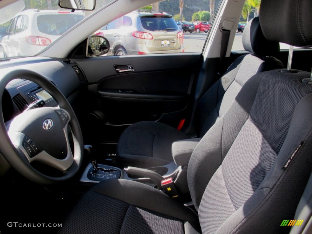 2012 Elantra GLS Touring - Midnight Black / Black photo #6
