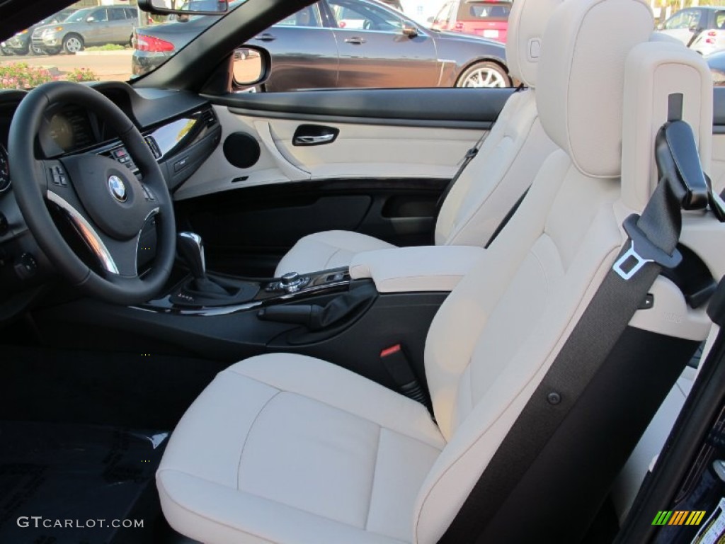 Oyster/Black Interior 2012 BMW 3 Series 328i Convertible Photo #59883560