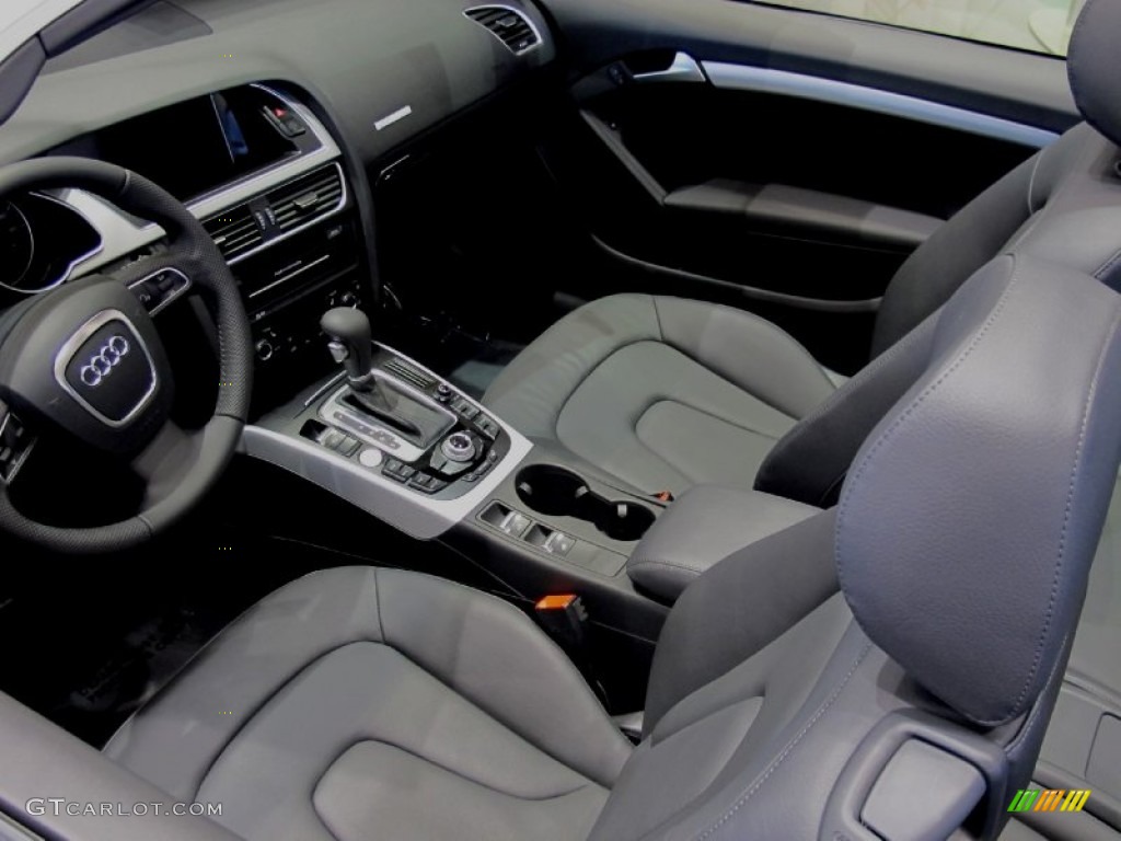 Black Interior 2012 Audi A5 2.0T Cabriolet Photo #59883827