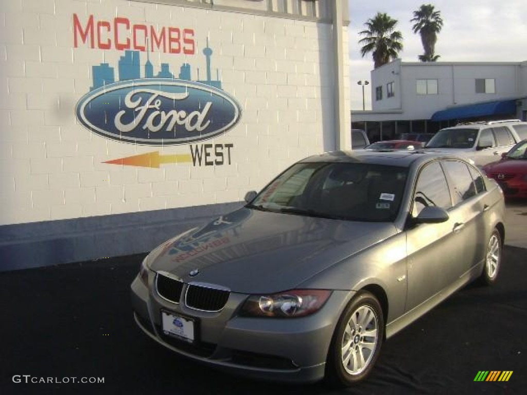 2006 3 Series 325i Sedan - Silver Grey Metallic / Beige photo #2