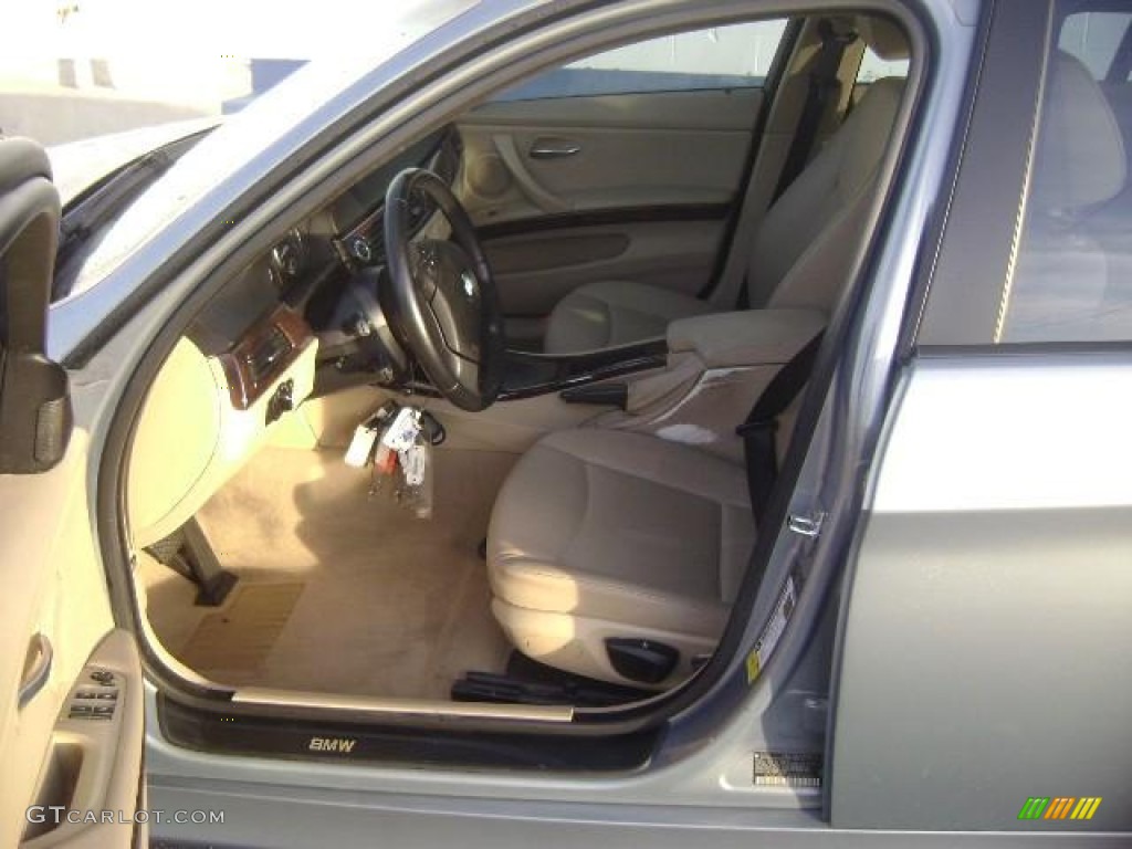 2006 3 Series 325i Sedan - Silver Grey Metallic / Beige photo #6