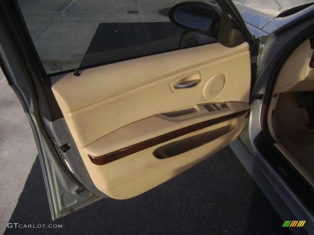 2006 3 Series 325i Sedan - Silver Grey Metallic / Beige photo #7