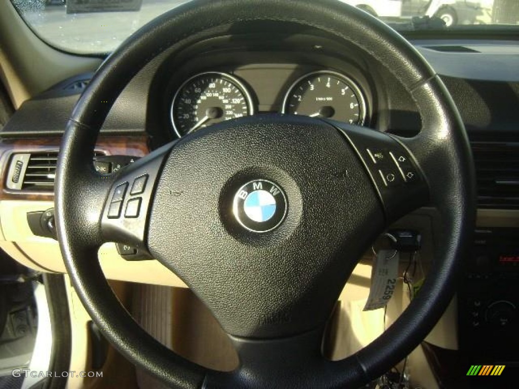 2006 3 Series 325i Sedan - Silver Grey Metallic / Beige photo #10