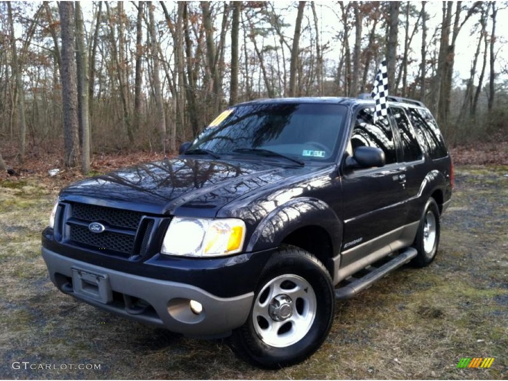 2001 Explorer Sport 4x4 - Deep Wedgewood Blue Metallic / Dark Graphite photo #3