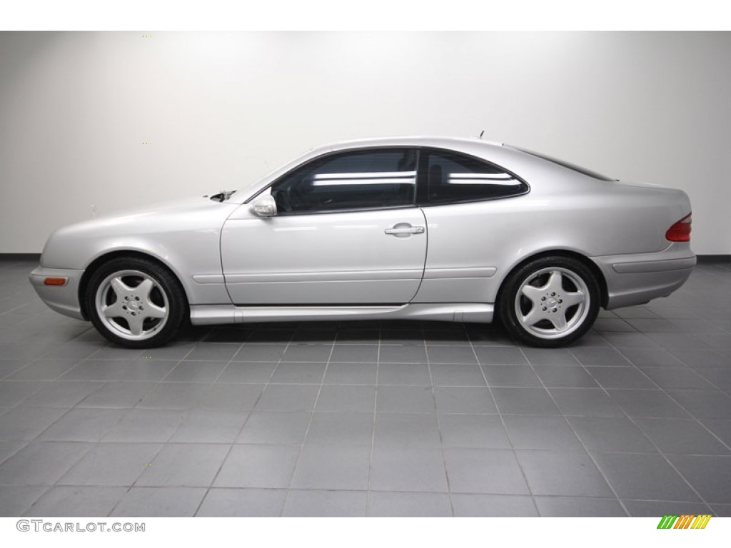 2002 CLK 430 Coupe - Brilliant Silver Metallic / Ash photo #2