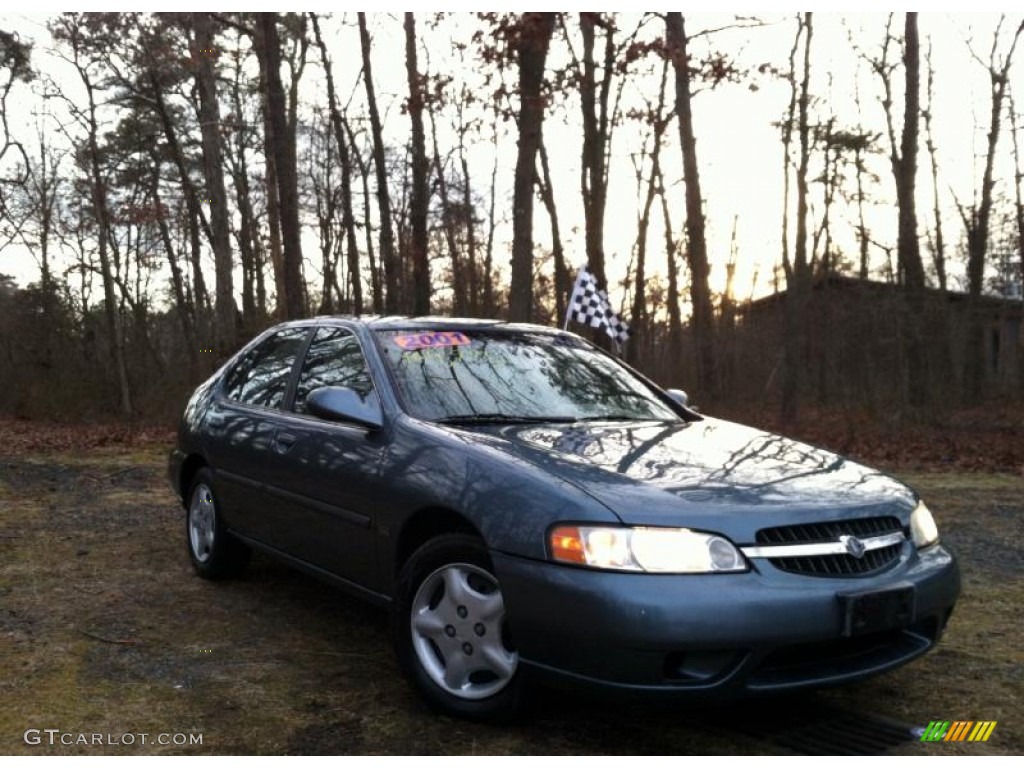 2001 Altima GXE - Opal Blue Metallic / Dusk photo #1