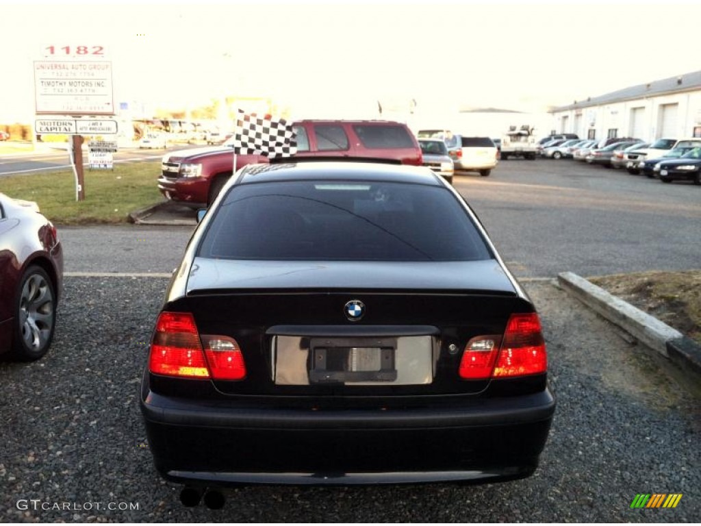 2002 3 Series 325i Sedan - Jet Black / Black photo #6