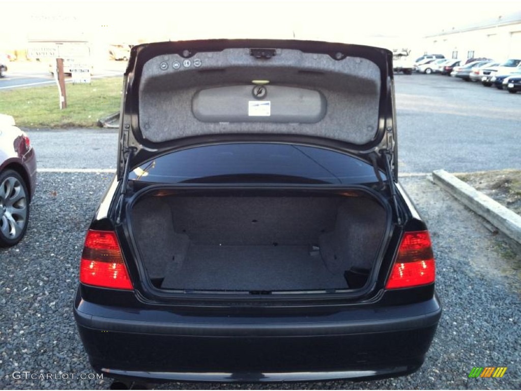 2002 3 Series 325i Sedan - Jet Black / Black photo #13