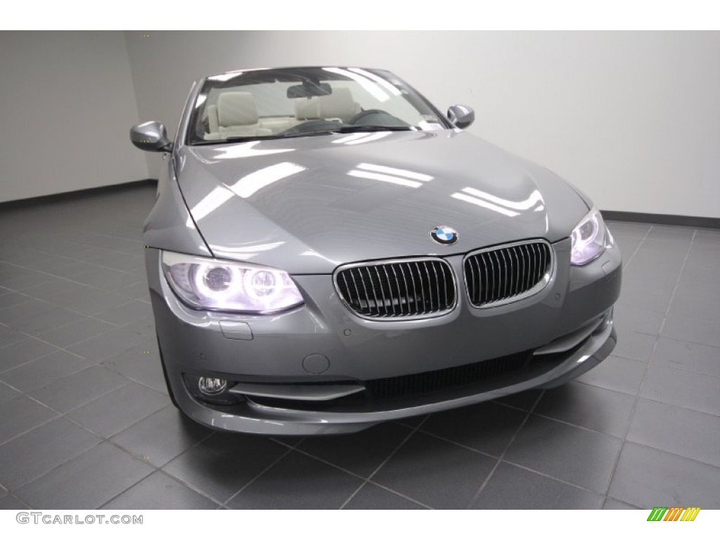 2012 3 Series 328i Convertible - Space Grey Metallic / Oyster/Black photo #5