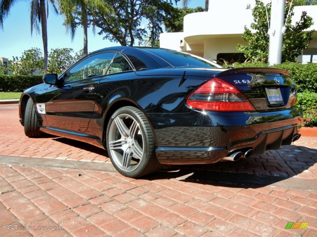 Black 2009 Mercedes-Benz SL 63 AMG Roadster Exterior Photo #59887595