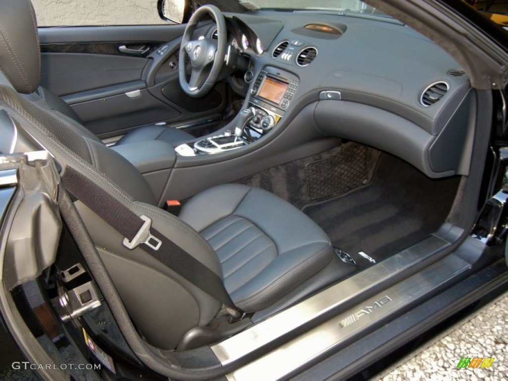 AMG Black Interior 2009 Mercedes-Benz SL 63 AMG Roadster Photo #59887721