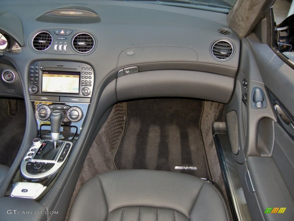 AMG Black Interior 2009 Mercedes-Benz SL 63 AMG Roadster Photo #59887739
