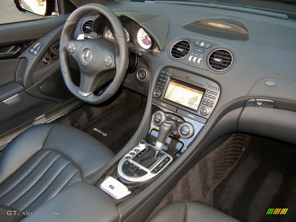 AMG Black Interior 2009 Mercedes-Benz SL 63 AMG Roadster Photo #59887766