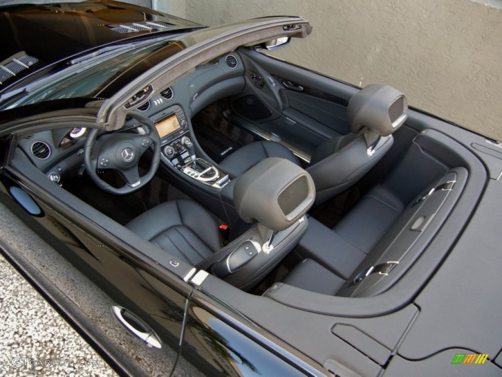 AMG Black Interior 2009 Mercedes-Benz SL 63 AMG Roadster Photo #59887907