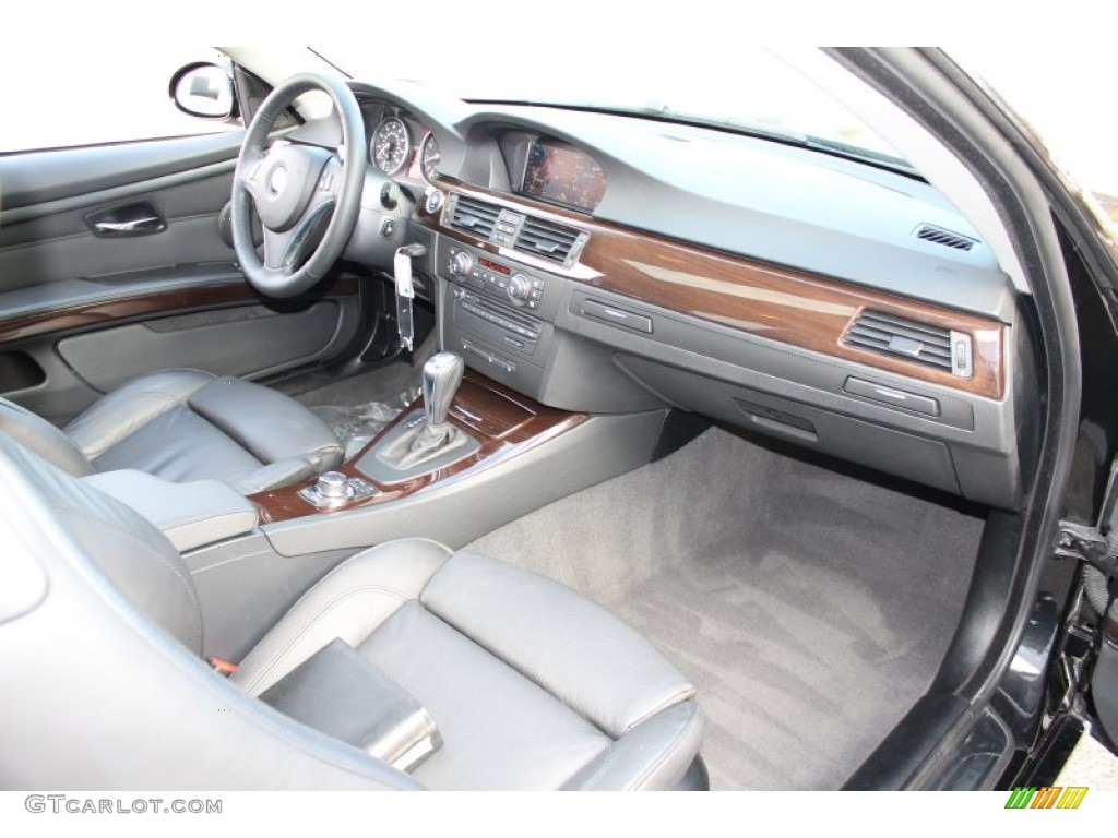 2009 3 Series 335xi Coupe - Black Sapphire Metallic / Black photo #24