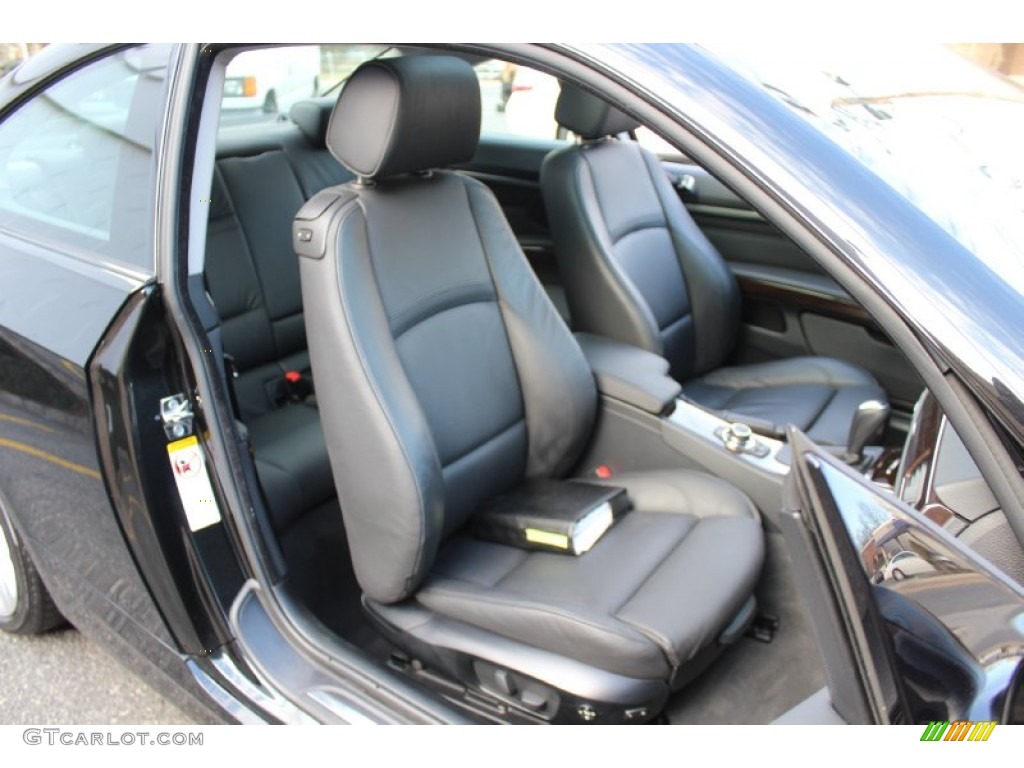 2009 3 Series 335xi Coupe - Black Sapphire Metallic / Black photo #26