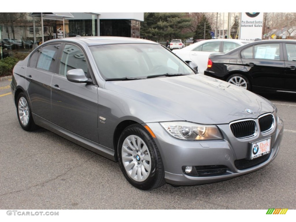 2009 3 Series 328xi Sedan - Space Grey Metallic / Black photo #3