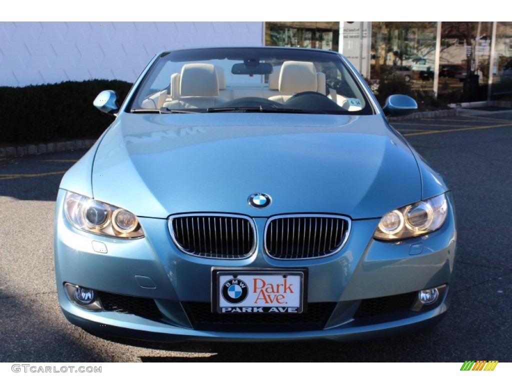 2009 3 Series 328i Convertible - Atlantic Blue Metallic / Cream Beige Dakota Leather photo #2