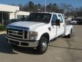 2008 Oxford White Ford F350 Super Duty XLT Crew Cab 4x4 Chassis  photo #1