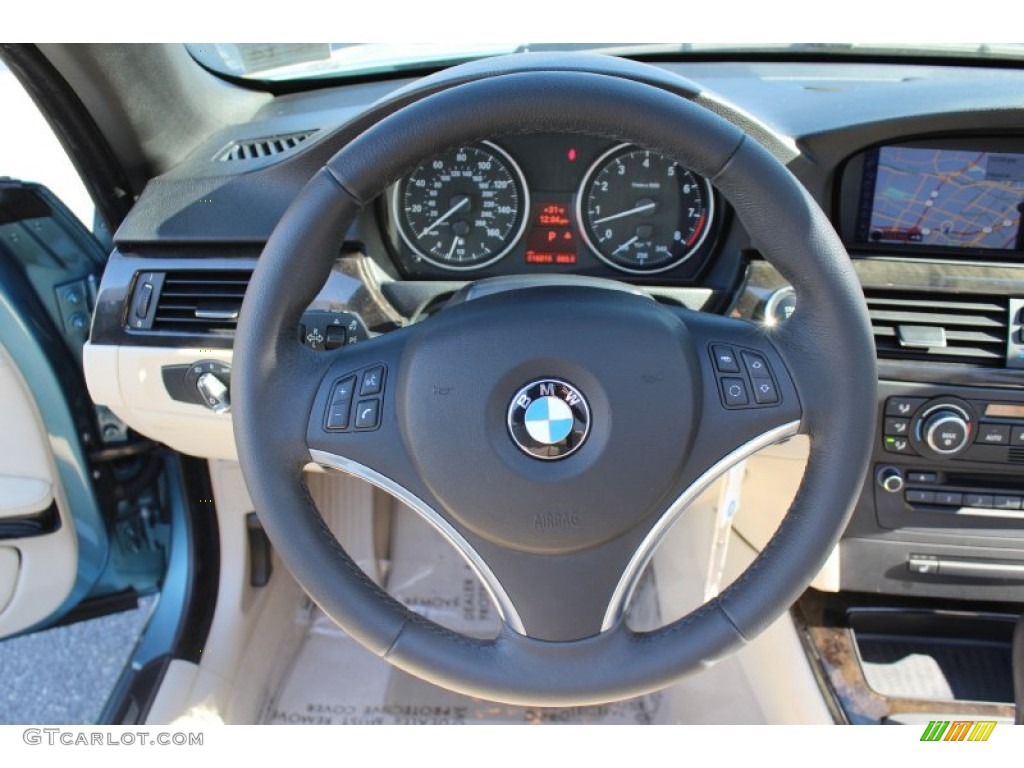 2009 3 Series 328i Convertible - Atlantic Blue Metallic / Cream Beige Dakota Leather photo #14