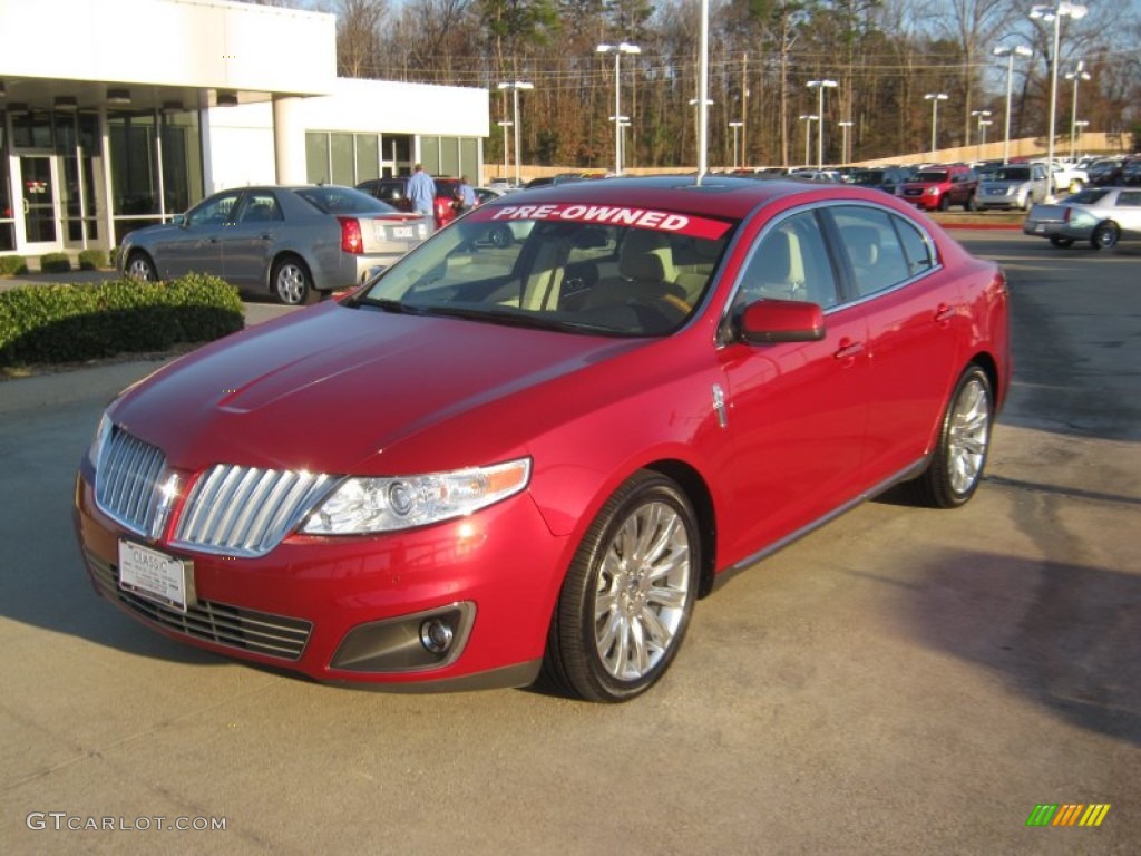 2009 MKS Sedan - Sangria Red Metallic / Light Camel photo #1