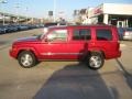 2010 Inferno Red Crystal Pearl Jeep Commander Sport 4x4  photo #2