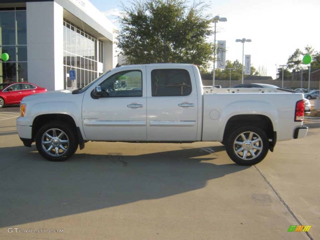 2012 Sierra 1500 Denali Crew Cab 4x4 - White Diamond Tricoat / Cocoa/Light Cashmere photo #1