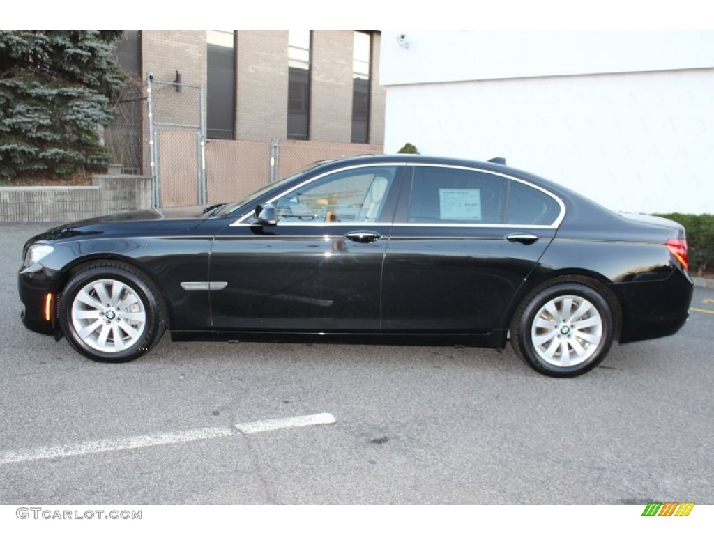 Black Sapphire Metallic 2009 BMW 7 Series 750i Sedan Exterior Photo #59894102