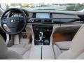 Oyster Nappa Leather Dashboard Photo for 2009 BMW 7 Series #59894145