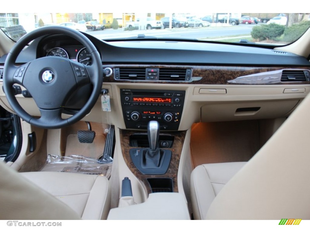 2008 3 Series 328i Sedan - Deep Green Metallic / Beige photo #13