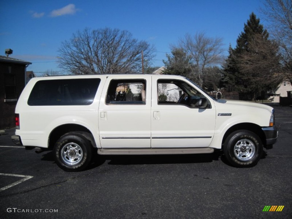 2002 Excursion Limited 4x4 - Oxford White / Medium Parchment photo #9