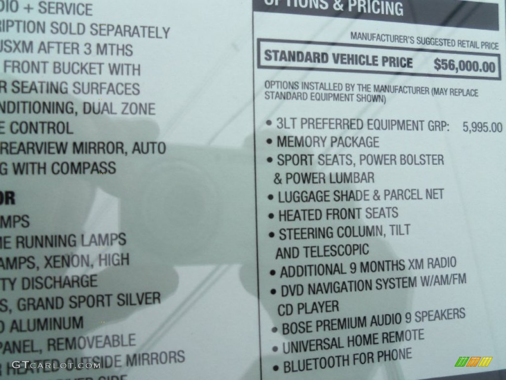 2012 Chevrolet Corvette Centennial Edition Grand Sport Coupe Window Sticker Photo #59897972