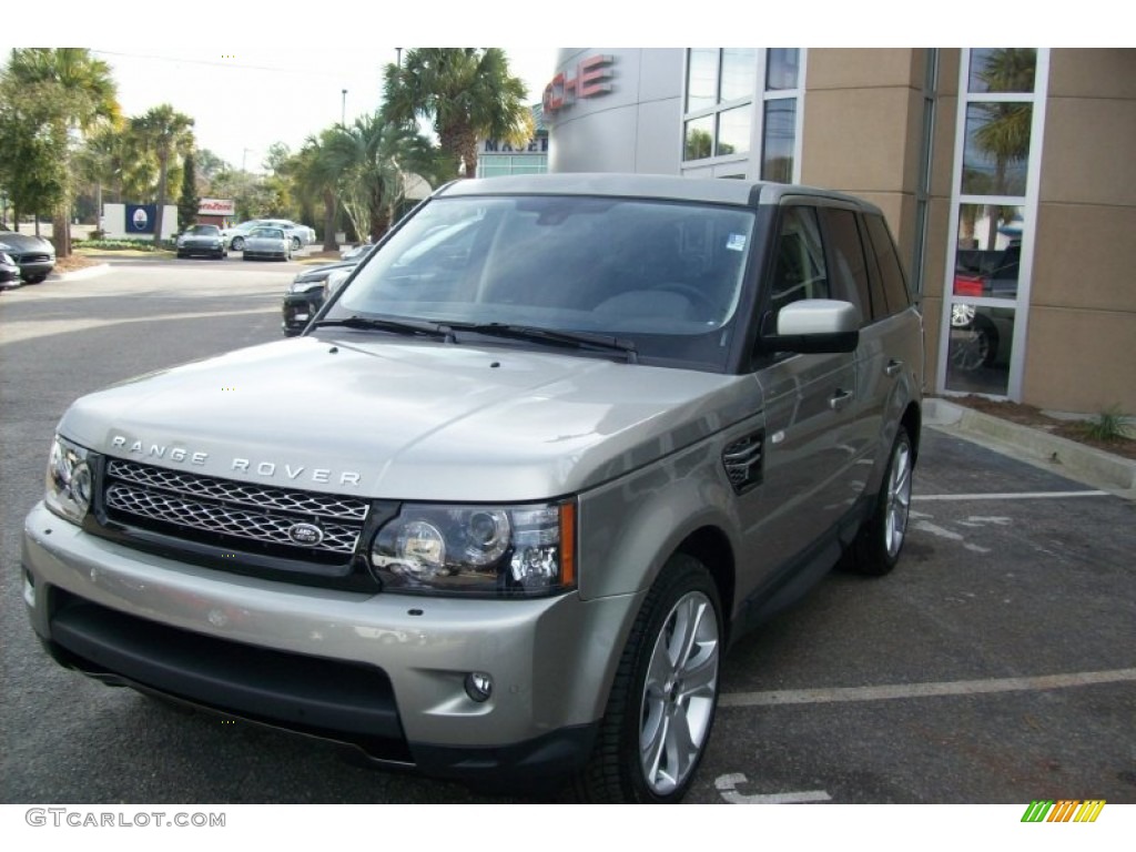 2012 Range Rover Sport HSE LUX - Ipanema Sand Metallic / Arabica photo #3