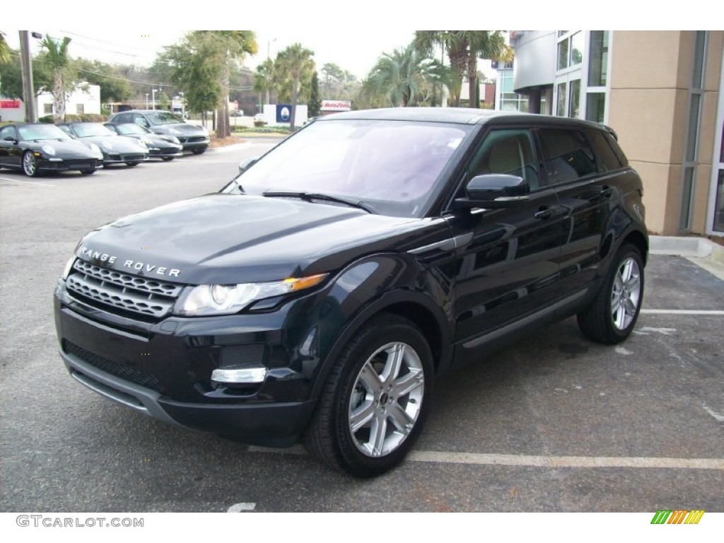 Barolo Black Premium Metallic 2012 Land Rover Range Rover Evoque Pure Exterior Photo #59899319