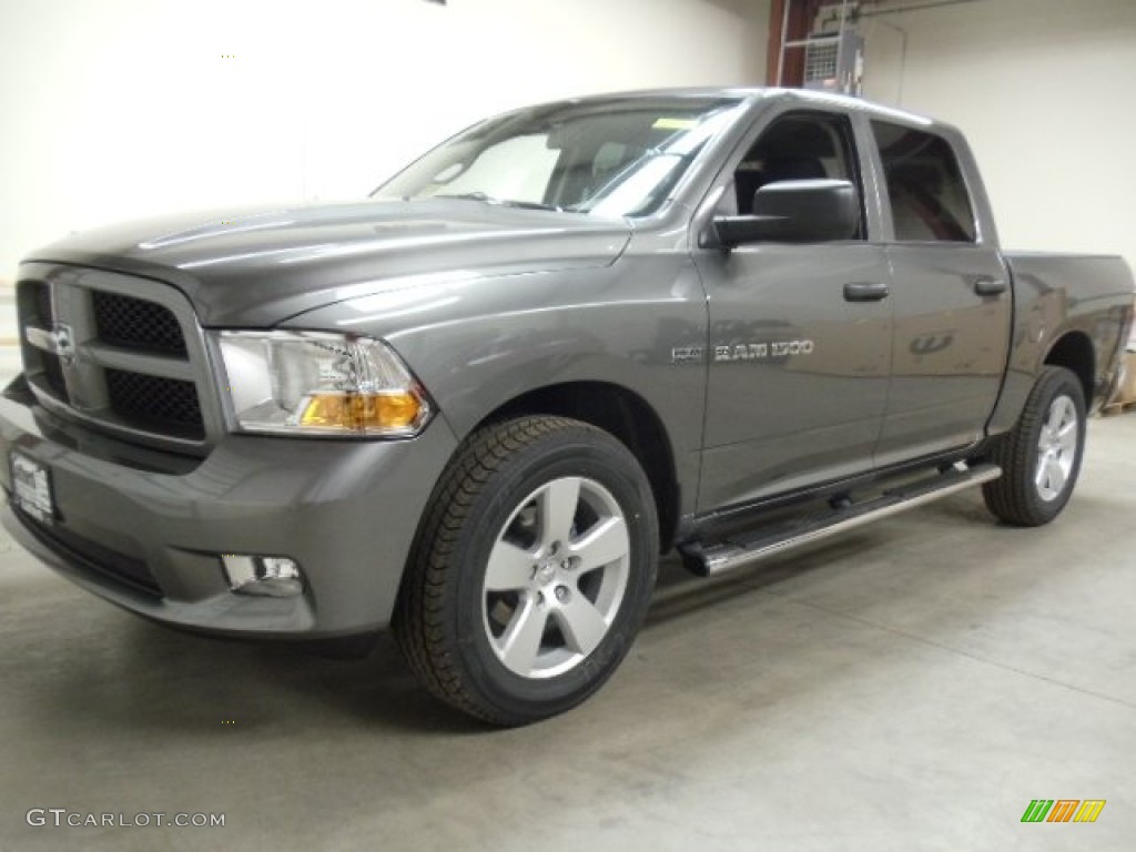 2012 Ram 1500 Express Crew Cab 4x4 - Mineral Gray Metallic / Dark Slate Gray/Medium Graystone photo #1