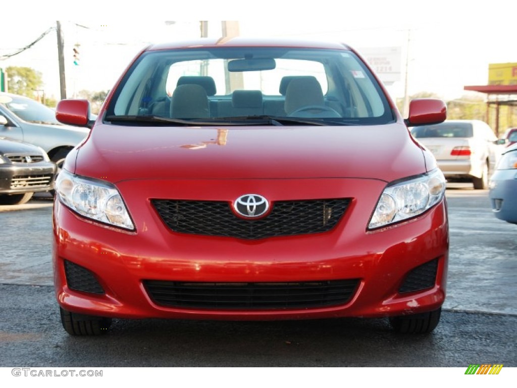 Barcelona Red Metallic 2009 Toyota Corolla LE Exterior Photo #59900195