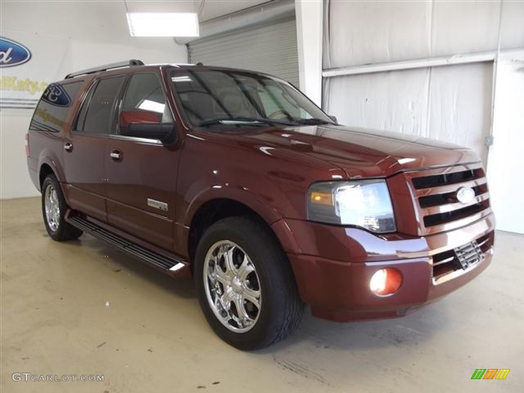 2007 Expedition EL Limited - Dark Copper Metallic / Charcoal Black/Caramel photo #3